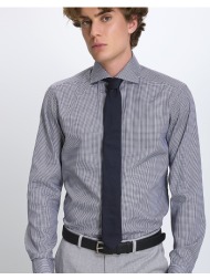 eton ανδρικό πουκάμισο regular fit βαμβάκι καρό μπλέ_