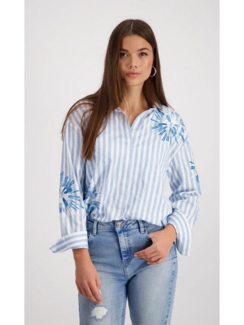 monari γυναικείο t-shirt regular fit με monaco print και σε προσφορά