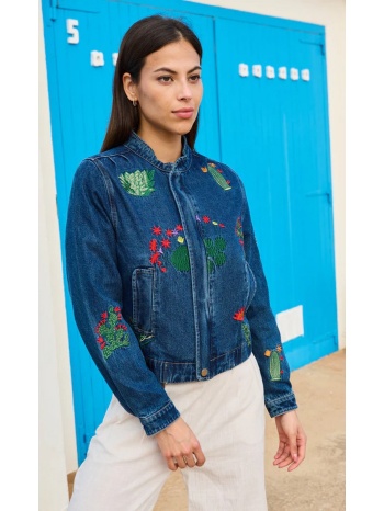 luna llena γυναικείο μπουφάν denim regular fit βαμβακερό σε προσφορά