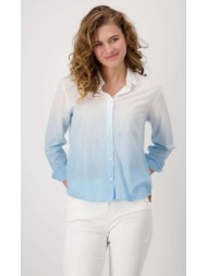 monari γυναικείο πουκάμισο relaxed fit με αποχρώσεις και λαμπερές λεπτομέρειες