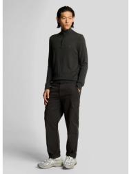 lyle & scott ανδρικό παντελόνι cargo regular fit βαμβακερό με πλαϊνές τσέπες και κεντημένο λογότυπο