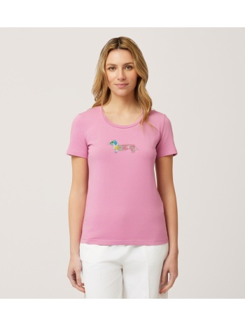 harmont & blaine γυναικείο t-shirt με λογότυπο από strass σε προσφορά