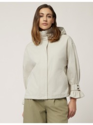 harmont & blaine γυναικείο ανοιξιάτικο jacket με φουσκωτά μανίκια comfort fit σε ιβουάρ