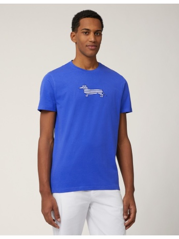 harmont & blaine ανδρικό t-shirt με ριγέ λογότυπο regular