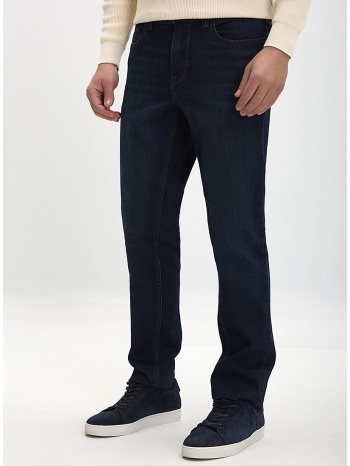 ανδρικό τζιν παντελόνι slim fit σκούρο μπλε