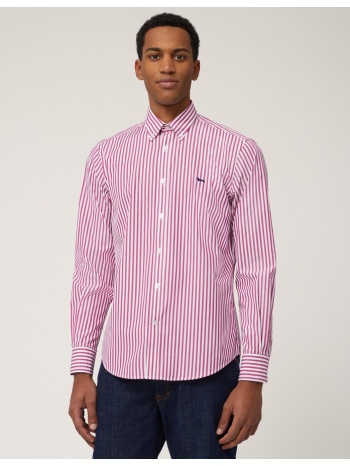 harmont & blaine ανδρικό βαμβακερό πουκάμισο με ρίγες