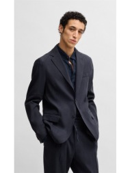 boss ανδρικό σακάκι slim fit σκούρο μπλε