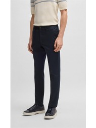 boss ανδρικό παντελόνι slim fit από βαμβάκι και κασμίρι