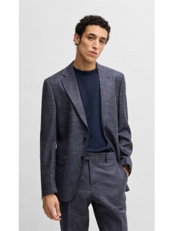 boss ανδρικό σακάκι slim fit από μικρομοτίβο με ελαστικό σε προσφορά