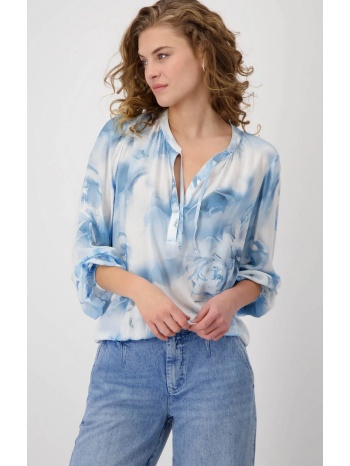 monari γυναικεία μπλούζα regular fit από βισκόζη με φλοράλ σε προσφορά