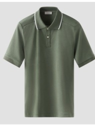eton ανδρικό polo regular fit βαμβακερό με διακριτικές ρίγες στον γιακά