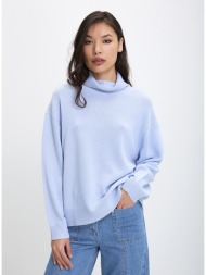 γυναικείο πουλόβερ με ζιβάγκο oversized fit