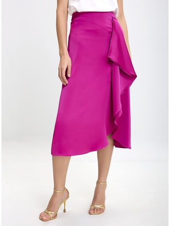 penny black γυναικεία midi φούστα με ασύμμετρο ντραπέ και σε προσφορά