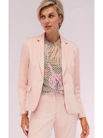 bianca γυναικείο blazer slim fit μονόκουμπο ροζ σε προσφορά