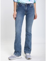 caractere γυναικείο τζιν παντελόνι bootcut ελαστικό σε μπλε