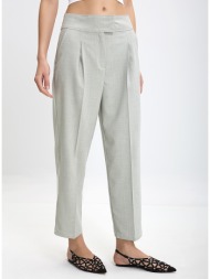 penny black γυναικείο παντελόνι με ψηλή μέση και πιέτες σε πράσινο