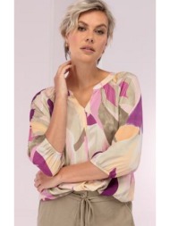 bianca γυναικεία μπλούζα rana regular fit red mix