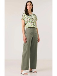 gerry weber γυναικείο παντελόνι regular fit από βαμβάκι με cargo τσέπες