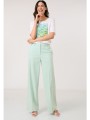 gerry weber γυναικείο παντελόνι wide leg με ψηλόμεση μέση