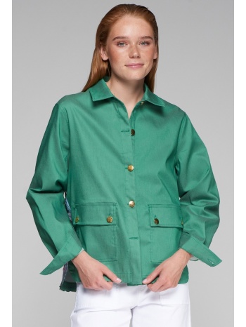 vilagallo γυναικείο σακάκι regular fit βαμβακερό με σε προσφορά