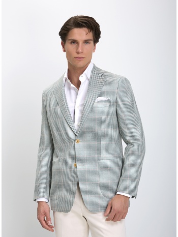 hd x vardas ανδρικό σακάκι με μικροσχέδιο slim fit σε