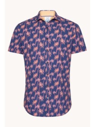 a fish named fred ανδρικό πουκάμισο κοντομάνικο palm trees regular fit