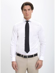 cc collection corneliani ανδρικό πουκάμισο βαμβακερό με semi rex γιακά modern fit