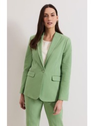 phase eight γυναικείο σακάκι από βιώσιμο βαμβάκι με μονόκουμπο κλείσιμο regular fit σε πράσινο