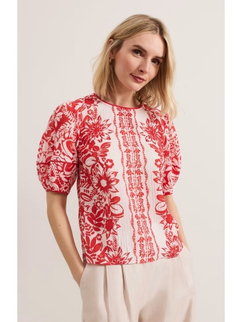 phase eight γυναικείο τοπ με φλοράλ σχέδιο και φουσκωτά σε προσφορά