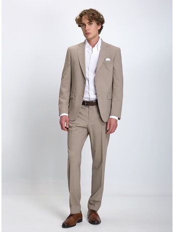 boss ανδρικό κοστούμι regular fit από cool wool με