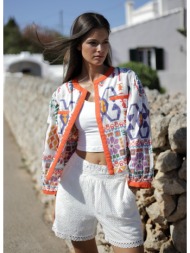 luna llena γυναικείο σακάκι federica με bohemian print