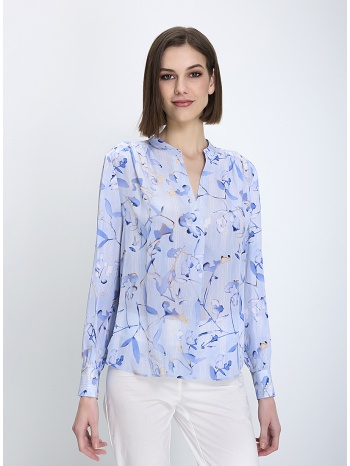 boss γυναικείο πουκάμισο regular fit μεταξωτό με λουλουδάτο σε προσφορά