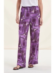 la fee maraboutee παντελόνα printed σε μωβ εμπριμέ