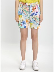 caractere shorts floral σε εμπριμέ