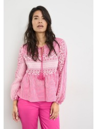gerry weber μπλούζα printed σε ροζ εμπριμέ