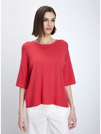 γυναικείο πλεκτό τοπ κανονική γραμμή βισκόζη με κοντό σε προσφορά