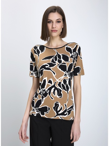 γυναικείο t-shirt regular viscose ecovero με μοντέρνο print σε προσφορά