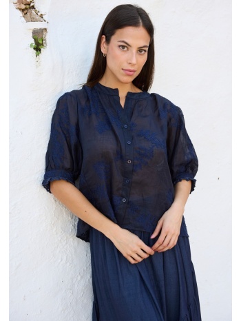 luna llena γυναικείο πουκάμισο με κεντημένες λεπτομέρειες σε προσφορά