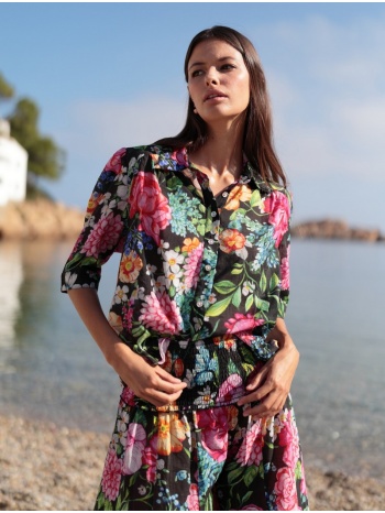 luna llena γυναικείο πουκάμισο με φλοράλ σχέδιο regular fit σε προσφορά