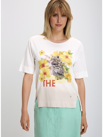 monari μπλούζα με στάμπα σε εκρού σε προσφορά