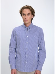 harmont & blaine ανδρικό πουκάμισο regular fit βαμβακερό ριγέ