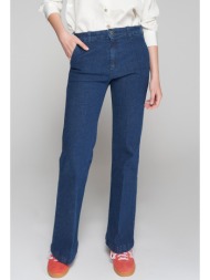 vilagallo γυναικείο τζιν παντελόνι flared βαμβακερό σε μπλε