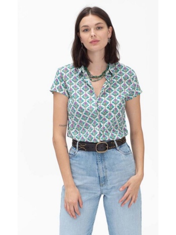 colores γυναικείο πουκάμισο από βαμβακερό ύφασμα regular fit σε προσφορά