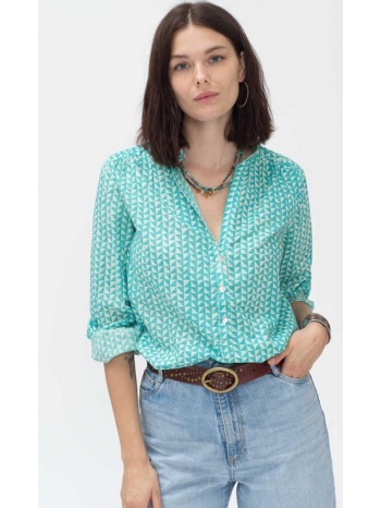 colores γυναικείο πουκάμισο βαμβακερό με μικροσχέδιο σε προσφορά