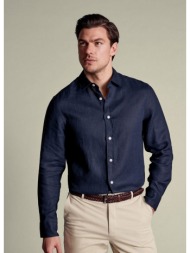 charles tyrwhitt ανδρικό λινό πουκάμισο slim fit