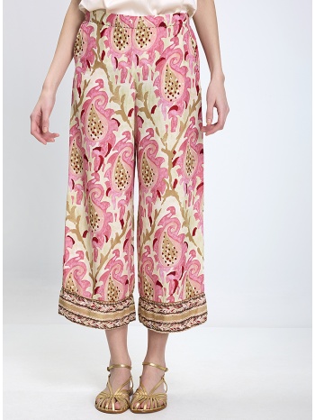 maliparmi γυναικείο παντελόνι wide leg με μοτίβο paisley σε προσφορά