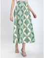 penny black γυναικεία φούστα regular fit βαμβακερή με print σε μήκος midi