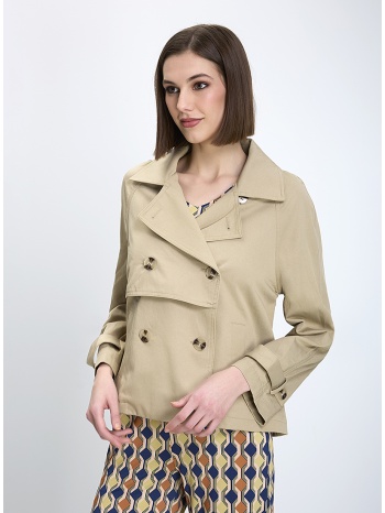 the fashion people γυναικείο κοντό trench regular fit