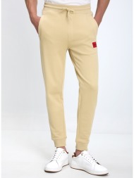 hugo ανδρικό παντελόνι regular fit βαμβακερό μπεζ
