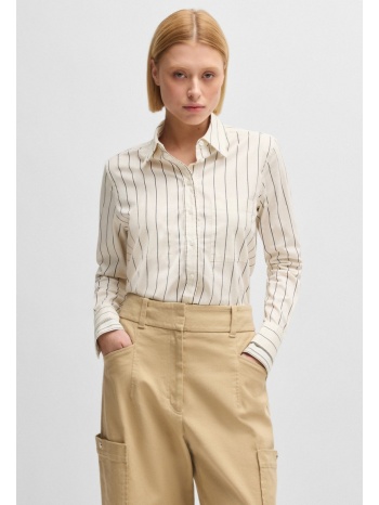 boss γυναικείο πουκάμισο με ρίγες και κέντημα double b από σε προσφορά